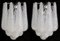 Apliques de pared italianos de cristal de Murano, años 70. Juego de 4, Imagen 8
