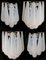 Italian Wall Sconces in Murano Glass, 1970s, Set of 4 2