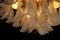Lámpara de araña de pétalos de cristal de Murano, años 90, Imagen 4