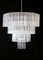 Lámpara de araña Tronchi de Toni Zuccheri para Venini, Murano. Juego de 2, Imagen 2