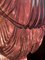 Lámpara de araña italiana de concha rosa, Murano, Imagen 13