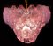 Lámpara de araña italiana de concha rosa, Murano, Imagen 5