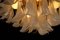 Lámparas de araña de cristal de Murano con pétalos blancos. Juego de 2, Imagen 8