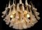 Lámparas de araña de cristal de Murano con pétalos blancos. Juego de 2, Imagen 18