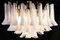 White Petals Murano Glass Chandeliers, Set of 2, Image 12