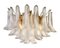 Weiße Kronleuchter aus Muranoglas in Petals, 2er Set 20
