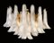 Lámparas de araña de cristal de Murano con pétalos blancos. Juego de 2, Imagen 2