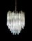 Venini Style Chandeliers in Murano with 92 Trasparent Prism, 1990 2