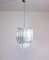 Venini Style Chandeliers in Murano with 92 Trasparent Prism, 1990 12