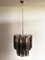 Lámparas de araña italianas Triedri transparentes y ahumadas. Juego de 2, Imagen 9