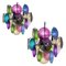 Italian Chandeliers in the style of Vistosi, 1980, Set of 2, Image 1