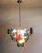 Italian Chandeliers with 50 Multicolored Murano Glass Discs, Set of 2 10