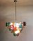 Lámparas de araña italianas con 50 discos de cristal de Murano multicolor. Juego de 2, Imagen 10