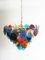 Italian Chandeliers with 50 Multicolored Murano Glass Discs, Set of 2 2