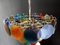 Lustres avec 50 Disques en Verre de Murano Multicolore, Italie, Set de 2 7