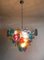 Lámparas de araña italianas con 50 discos de cristal de Murano multicolor. Juego de 2, Imagen 14