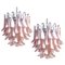 Italian Pink Petal Chandeliers in Murano, Set of 2 1