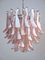 Italian Pink Petal Chandeliers in Murano, Set of 2 11