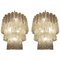 Large Three-Tier Murano Glass Tube Chandelier, Set of 2 2