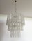 Lámpara de araña grande de tubos de cristal de Murano de tres niveles. Juego de 2, Imagen 4