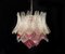 Lampe à Suspension Murano Verres Transparents et Améthyste, Italie, Set de 2 4