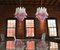 Lámpara colgante italiana de Murano, vasos transparentes y amatista. Juego de 2, Imagen 2