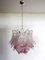 Lámpara colgante italiana de Murano, vasos transparentes y amatista. Juego de 2, Imagen 12