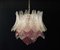 Lampe à Suspension Murano Verres Transparents et Améthyste, Italie, Set de 2 10