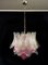 Lámpara colgante italiana de Murano, vasos transparentes y amatista. Juego de 2, Imagen 5