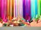 Lámparas de mesa Quadriedri multicolores, Murano, años 90. Juego de 2, Imagen 4