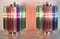 Lámparas de mesa Quadriedri multicolores, Murano, años 90. Juego de 2, Imagen 5