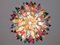 Lámparas de araña Triedri multicolor de Murano, años 70. Juego de 2, Imagen 10