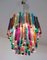 Multi-Color Triedri Chandeliers in Murano, 1970s, Set of 2, Image 8