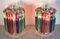 Lámparas de mesa Quadriedri multicolores, Murano, años 90. Juego de 2, Imagen 8