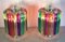 Multicolored Quadriedri Table Lamps, Murano, 1990s, Set of 2 8