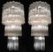 Venetian Tronchi Chandeliers in the Style of Toni Zuccheri, 48 Glasses, 1990s, Set of 2, Image 2