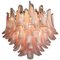 Lámpara de araña italiana Petal Flamingo, Murano, Imagen 1