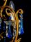 Lampadario veneziano con gocce blu, anni '70, Immagine 7