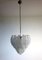 Lámparas de araña italianas de pétalos, Murano. Juego de 2, Imagen 5