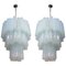 Tronchi Chandeliers in the style of Toni Zuccheri for Venini, Set of 2 1