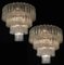 Murano Glass Chandeliers in the of Style Toni Zuccheri for Venini, Set of 2, Image 2