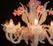 Light Blue and Pink Venetian Chandelier, 1950s 17