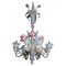 Light Blue and Pink Venetian Chandelier, 1950s 1