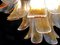 Lampadari a forma di petali ambrati, Murano, Italia, set di 2, Immagine 9