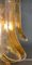 Lampadari a forma di petali ambrati, Murano, Italia, set di 2, Immagine 19