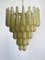 Lámparas de araña italianas de cristal ámbar de Murano. Juego de 2, Imagen 13