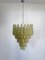 Lámparas de araña italianas de cristal ámbar de Murano. Juego de 2, Imagen 15