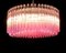 Triedri Glass Chandelier with 265 Pink Prisms 7