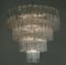 Lámpara de araña de cristal de Murano al estilo de Toni Zuccheri para Venini, Imagen 5