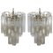 Tronchi Chandeliers in the Style of Toni Zuccheri for Venini, Murano, Set of 2 1